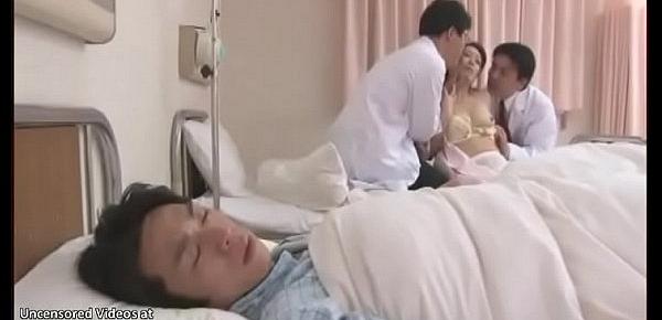  Japanese sweet nurse gets fucked in front of her patient